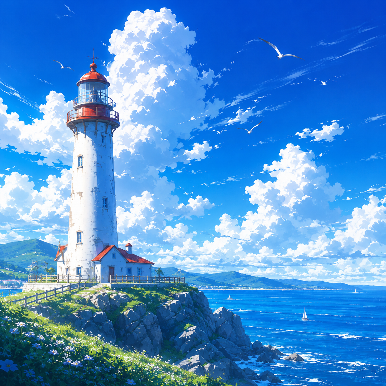 A lighthouse scenario example