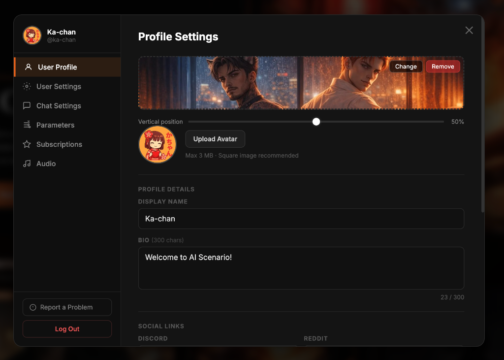 AI Scenario Chat Interface