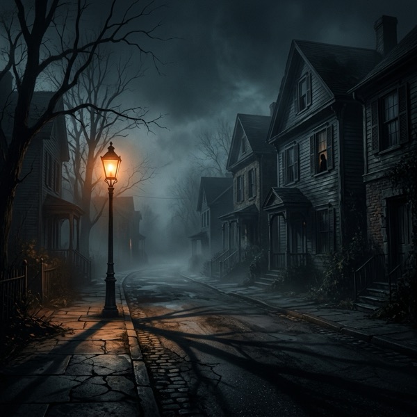 A misty horror village scenario example